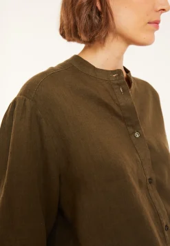 Maison Montagut Blouse En Lin Col Tunisien - Vania><noscript><img width=