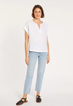 Maison Montagut Blouse En Lin Manches Courtes - Virginie><noscript><img width=