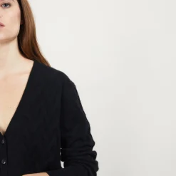 Maison Montagut Cardigan A Fantaisie De Torsades En Cachemire - Fiona><noscript><img width=