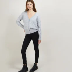 Maison Montagut Cardigan A Fantaisie De Torsades En Cachemire - Fiona><noscript><img width=