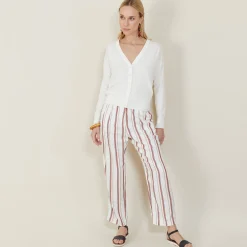 Maison Montagut Cardigan A Jeux De Points Fantaisie - Nelsya>Femme Vestes Et Gilets