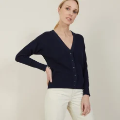 Maison Montagut Cardigan A Jeux De Points Fantaisie - Nelsya><noscript><img width=