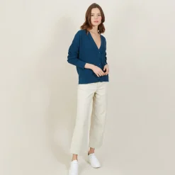 Maison Montagut Cardigan A Jeux De Points Fantaisie - Nelsya><noscript><img width=