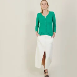 Maison Montagut Cardigan A Poches En Lin Flamme - Bao><noscript><img width=