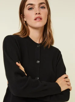 Maison Montagut Cardigan Boutonne Col Rond En Cachemire - Ari><noscript><img width=