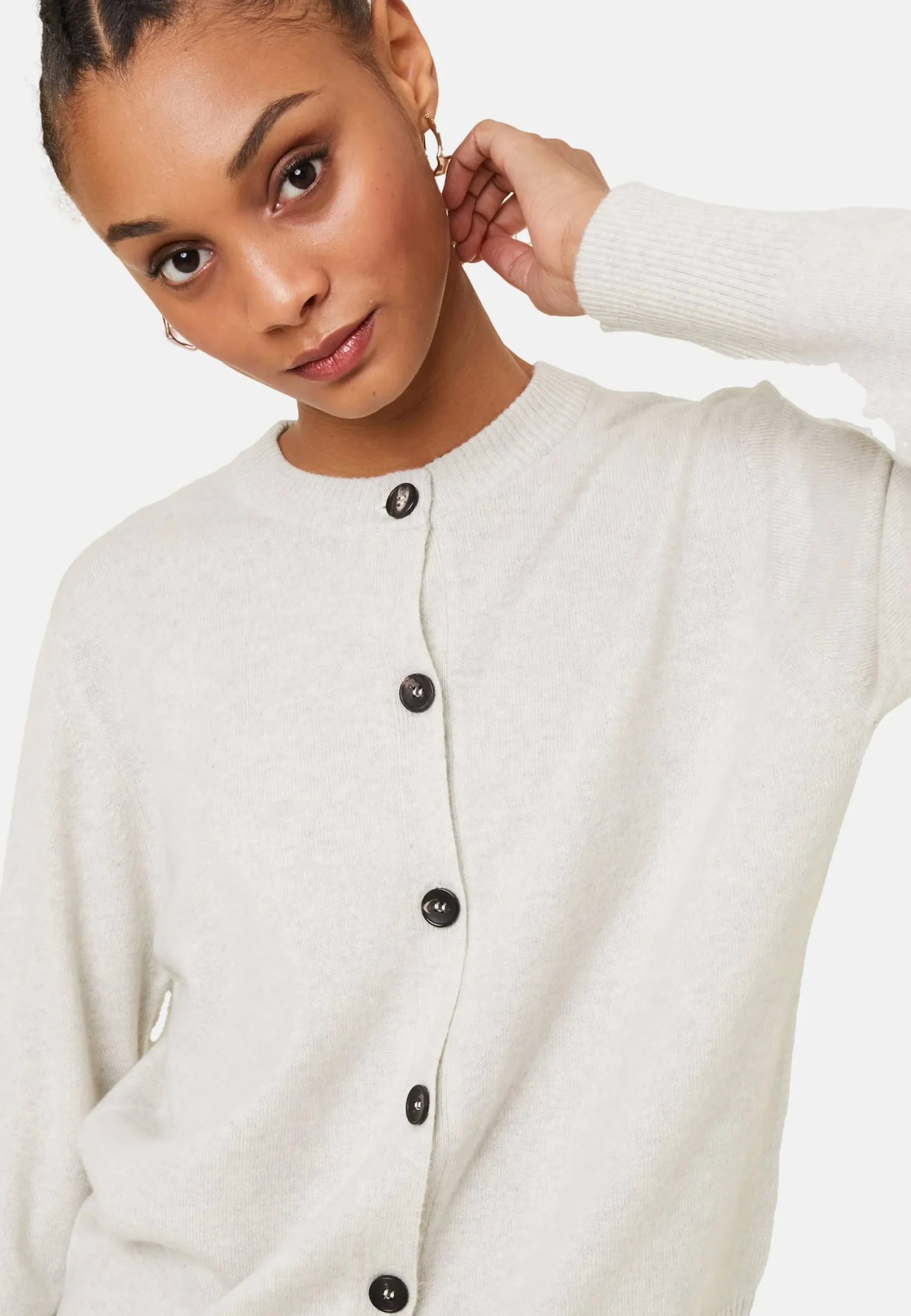 Maison Montagut Cardigan Boutonne Col Rond En Cachemire - Ari>Femme Vestes Et Gilets