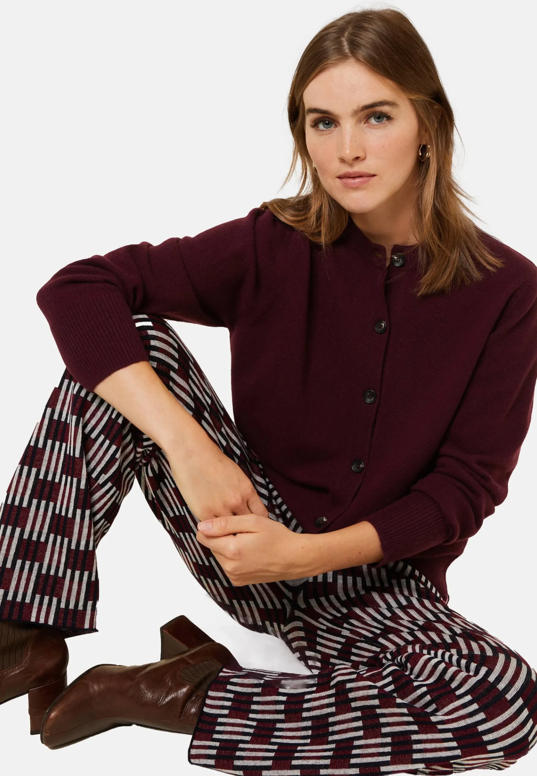 Maison Montagut Cardigan Boutonne Col Rond En Cachemire - Ari>Femme Vestes Et Gilets