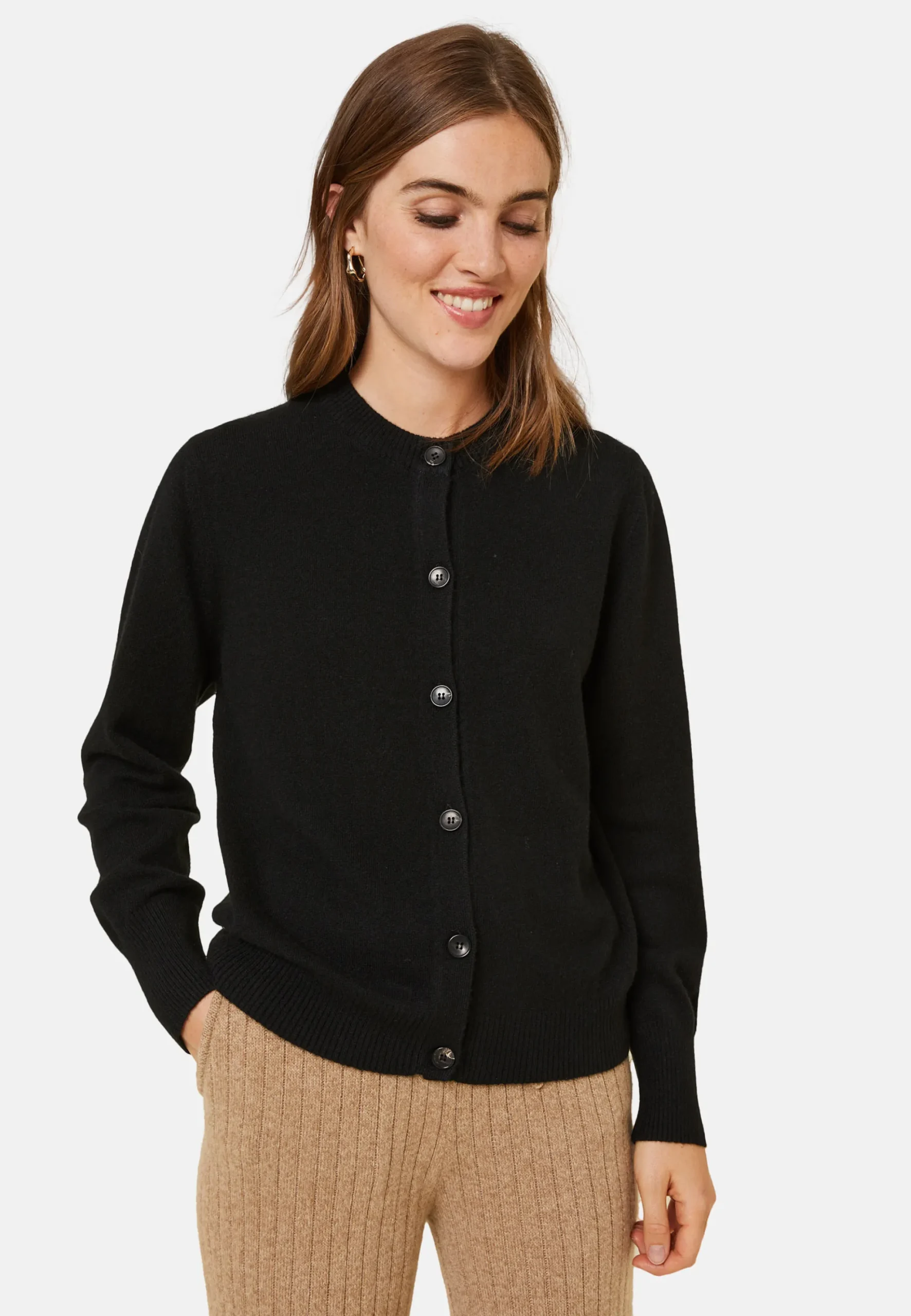 Maison Montagut Cardigan Boutonne Col Rond En Cachemire - Ari>Femme Vestes Et Gilets