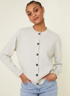 Maison Montagut Cardigan Boutonne Col Rond En Cachemire - Ari><noscript><img width=