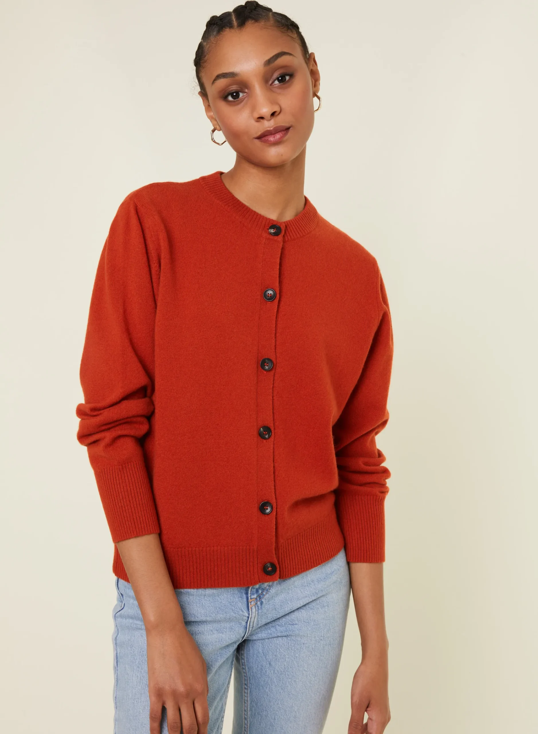 Maison Montagut Cardigan Boutonne Col Rond En Cachemire - Ari>Femme Vestes Et Gilets