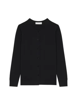 Maison Montagut Cardigan Boutonne Col Rond A Poches En Laine Merinos - Amalia><noscript><img width=