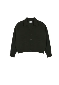 Maison Montagut Cardigan Col Polo En Cachemire Melange - Lisa><noscript><img width=