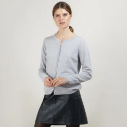 Maison Montagut Cardigan Col Rond En Cachemire - Balletto><noscript><img width=