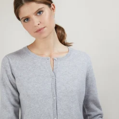 Maison Montagut Cardigan Col Rond En Cachemire - Balletto><noscript><img width=