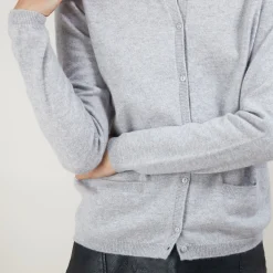 Maison Montagut Cardigan Col Rond En Cachemire - Balletto><noscript><img width=