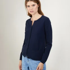 Maison Montagut Cardigan Col Rond En Cachemire - Balletto><noscript><img width=