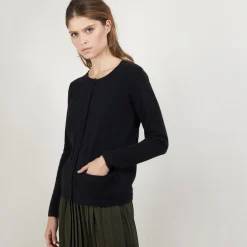 Maison Montagut Cardigan Col Rond En Cachemire - Balletto><noscript><img width=