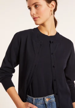 Maison Montagut Cardigan Col Rond En Coton Bio - Manel><noscript><img width=