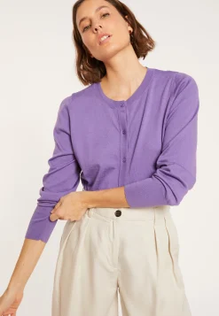 Maison Montagut Cardigan Col Rond En Coton Bio - Manel><noscript><img width=