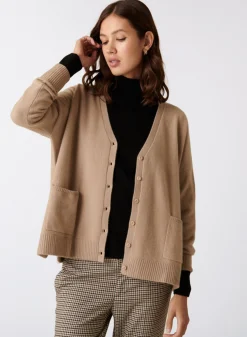 Maison Montagut Cardigan Col V Boutonne A Poches En Cachemire - Achille>Femme Vestes Et Gilets