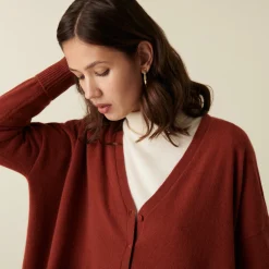 Maison Montagut Cardigan Col V Boutonne A Poches En Cachemire - Achille><noscript><img width=