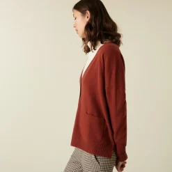 Maison Montagut Cardigan Col V Boutonne A Poches En Cachemire - Achille><noscript><img width=