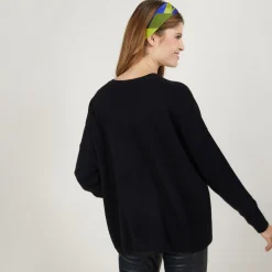 Maison Montagut Cardigan Col V En Cachemire - Brune><noscript><img width=