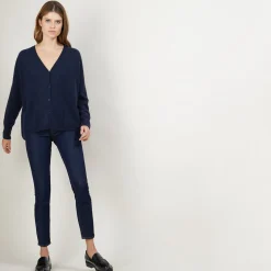 Maison Montagut Cardigan Col V En Cachemire - Brune><noscript><img width=