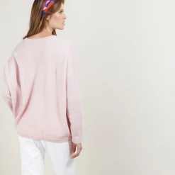 Maison Montagut Cardigan Col V En Cachemire - Brune><noscript><img width=