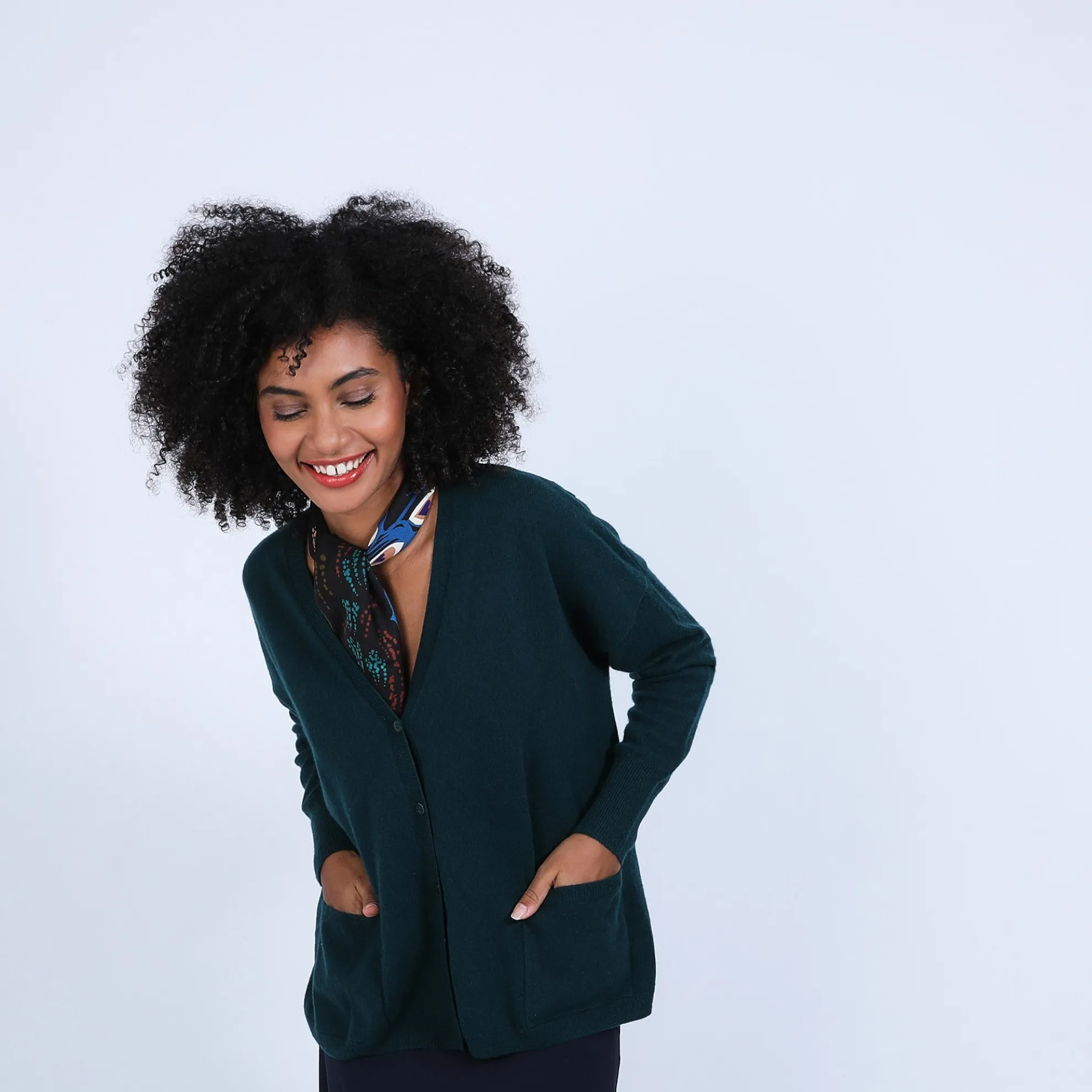 Maison Montagut Cardigan Col V En Cachemire - Brune>Femme Vestes Et Gilets