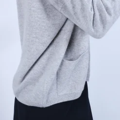 Maison Montagut Cardigan Col V En Cachemire - Brune><noscript><img width=