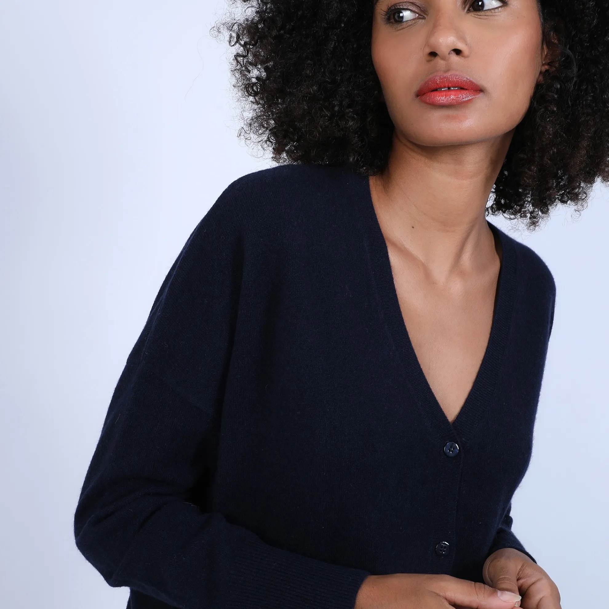 Maison Montagut Cardigan Col V En Cachemire - Brune>Femme Vestes Et Gilets