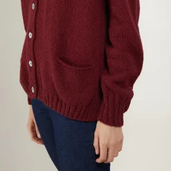 Maison Montagut Cardigan Col V En Laine Et Soie - Bilan><noscript><img width=