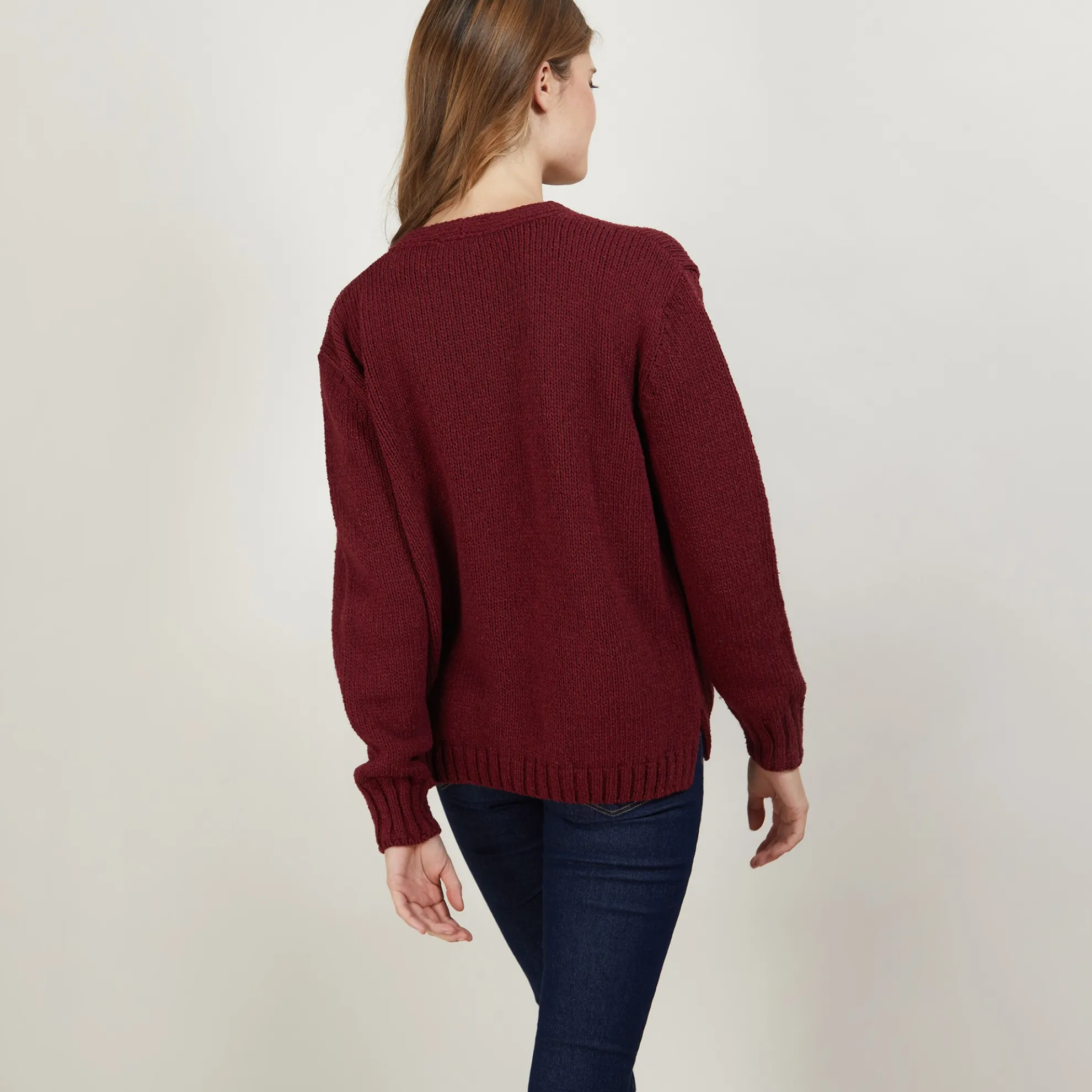 Maison Montagut Cardigan Col V En Laine Et Soie - Bilan>Femme Pulls