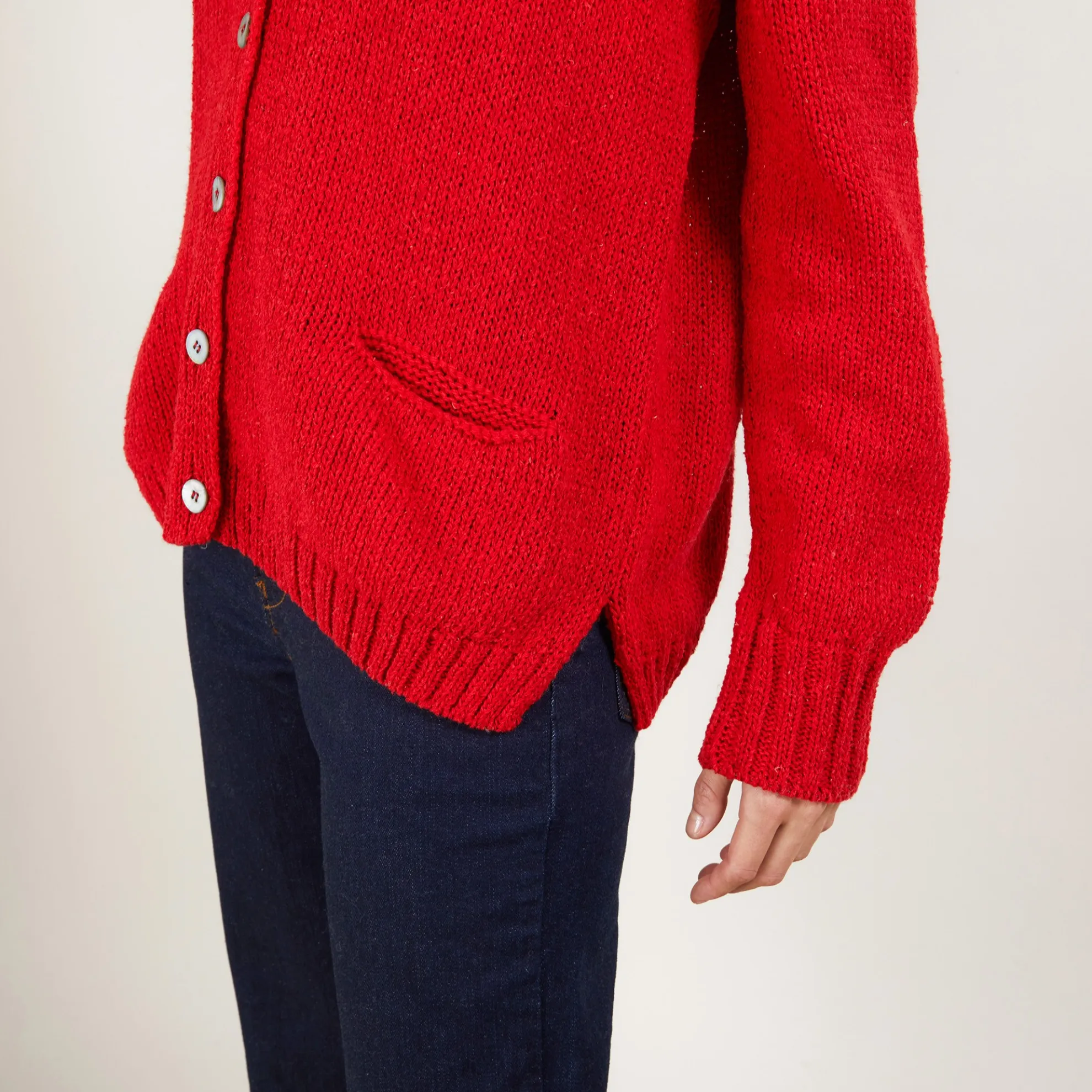 Maison Montagut Cardigan Col V En Laine Et Soie - Bilan>Femme Pulls