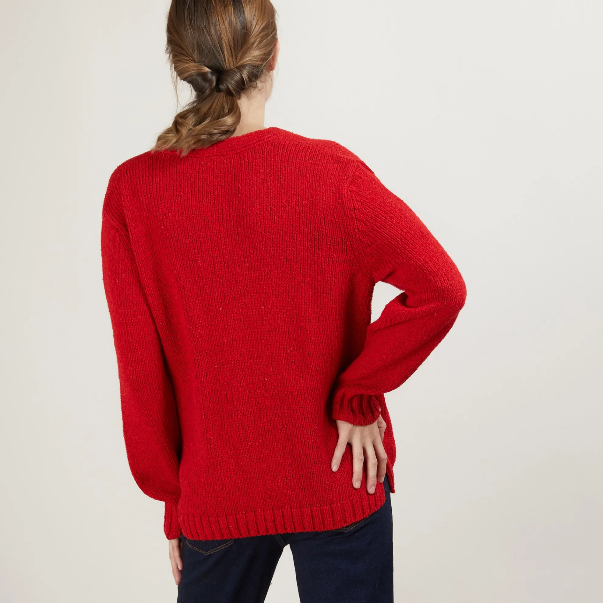 Maison Montagut Cardigan Col V En Laine Et Soie - Bilan>Femme Pulls