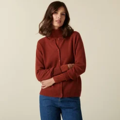 Maison Montagut Cardigan En Cachemire Col Rond Boutonne - Adelys><noscript><img width=