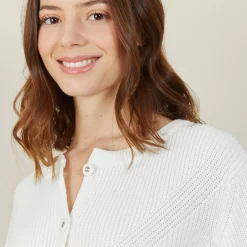 Maison Montagut Cardigan En Coton Bio Grosse Maille - Mina><noscript><img width=