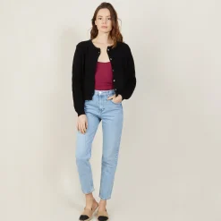 Maison Montagut Cardigan En Coton Bio Grosse Maille - Mina><noscript><img width=