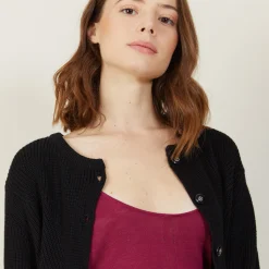 Maison Montagut Cardigan En Coton Bio Grosse Maille - Mina><noscript><img width=