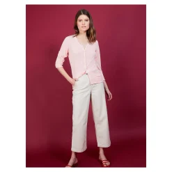 Maison Montagut Cardigan En Lin Flamme - Bao><noscript><img width=