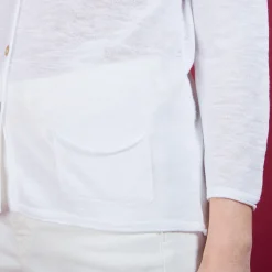 Maison Montagut Cardigan En Lin Flamme - Bao><noscript><img width=