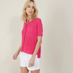 Maison Montagut Chemise Ample En Cotes Plates - Molly><noscript><img width=