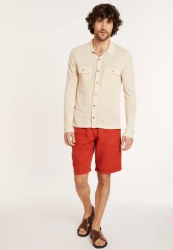 Maison Montagut Chemise Boutonnee En Lin Flamme - Randy><noscript><img width=