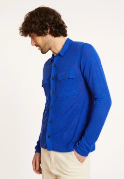 Maison Montagut Chemise Boutonnee En Lin Flamme - Randy><noscript><img width=