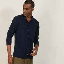 Maison Montagut Chemise Boutonnee En Lin Flamme - Blason><noscript><img width=