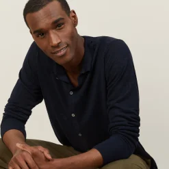 Maison Montagut Chemise Boutonnee En Lin Flamme - Blason><noscript><img width=