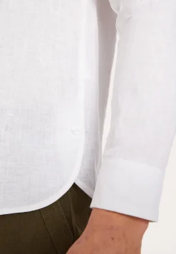 Maison Montagut Chemise En Lin Col Tunisien - Dean><noscript><img width=