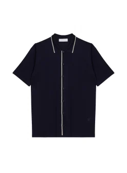 Maison Montagut Chemise Manches Courtes En Fil Lumiere - Roman><noscript><img width=