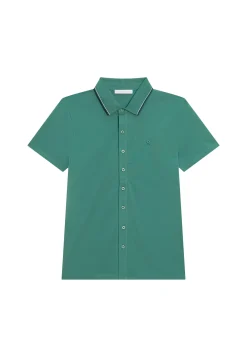 Maison Montagut Chemise Manches Courtes En Coton Jersey - Baccara>Homme Chemises